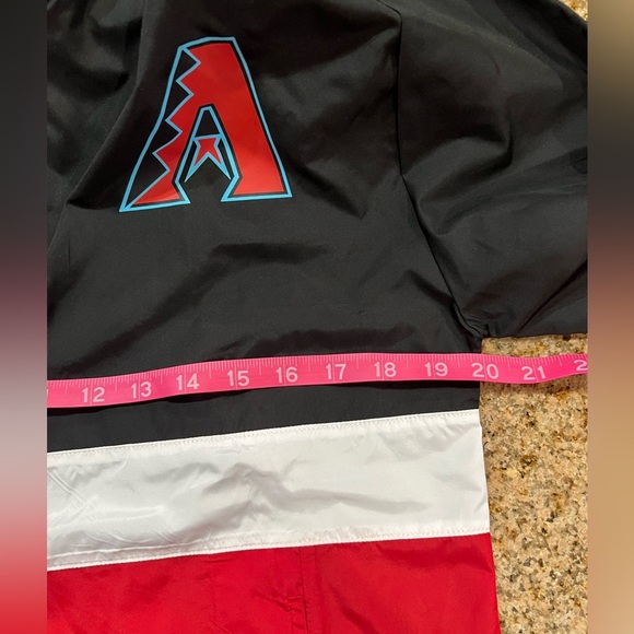 MLB ARIZONA DIAMONDBACKS HALF ZIP
PULLOVER HOODIE WINDBREAKER
JACKET MENS Small - Picture 4 of 9